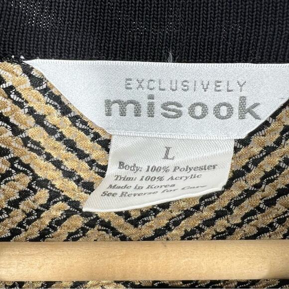 Misook Snap Button Jacket Sz L - Picture 3 of 4
